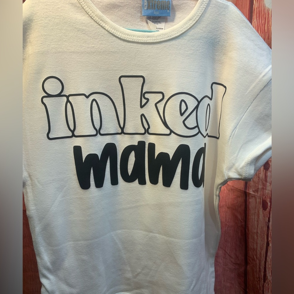 Inked Mama women’s Shirt - White Upcycled
